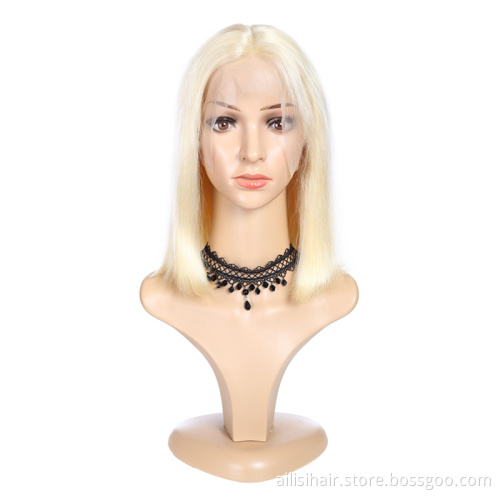 Wholesale 613 Blonde Bob Human Hair Wigs Wholesale Price Peruvian Short 613 Human Hair Lace Front Wigs For Black Women